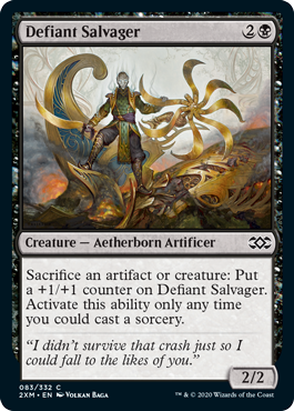 [083]【EN】強気な回収者/Defiant Salvager【2XM】[C][黒]