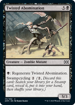 [111]【EN】【FOIL】よじれた嫌悪者/Twisted Abomination【2XM】[C][黒]