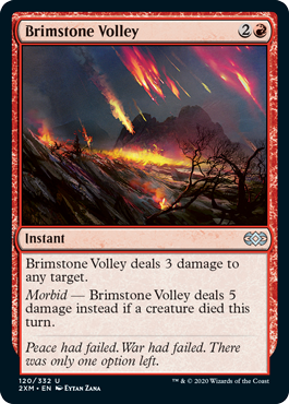 [120]【EN】硫黄の流弾/Brimstone Volley【2XM】[U][赤]