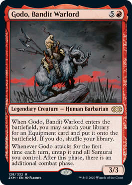 [128]【EN】【FOIL】山賊の頭、伍堂/Godo, Bandit Warlord【2XM】[R][赤]