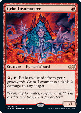 [129]【EN】渋面の溶岩使い/Grim Lavamancer【2XM】[R][赤]