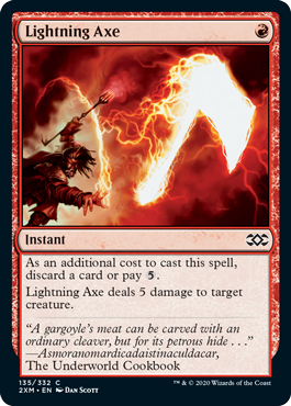 [135]【EN】【FOIL】稲妻の斧/Lightning Axe【2XM】[C][赤]