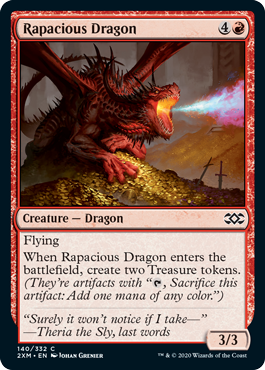 [140]【EN】【FOIL】多欲なドラゴン/Rapacious Dragon【2XM】[C][赤]
