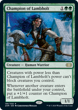 [156]【EN】ラムホルトの勇者/Champion of Lambholt【2XM】[R][緑]