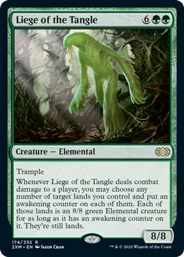 [174]【EN】【FOIL】絡み森の主/Liege of the Tangle【2XM】[R][緑]