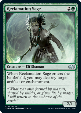 [178]【EN】【FOIL】再利用の賢者/Reclamation Sage【2XM】[U][緑]