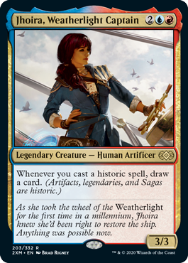 [203]【EN】【FOIL】ウェザーライトの艦長、ジョイラ/Jhoira, Weatherlight Captain【2XM】[R][多色]