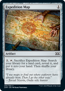 [255]【EN】【FOIL】探検の地図/Expedition Map【2XM】[C][茶]