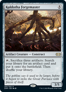 [266]【EN】【FOIL】カルドーサの鍛冶場主/Kuldotha Forgemaster【2XM】[R][茶]