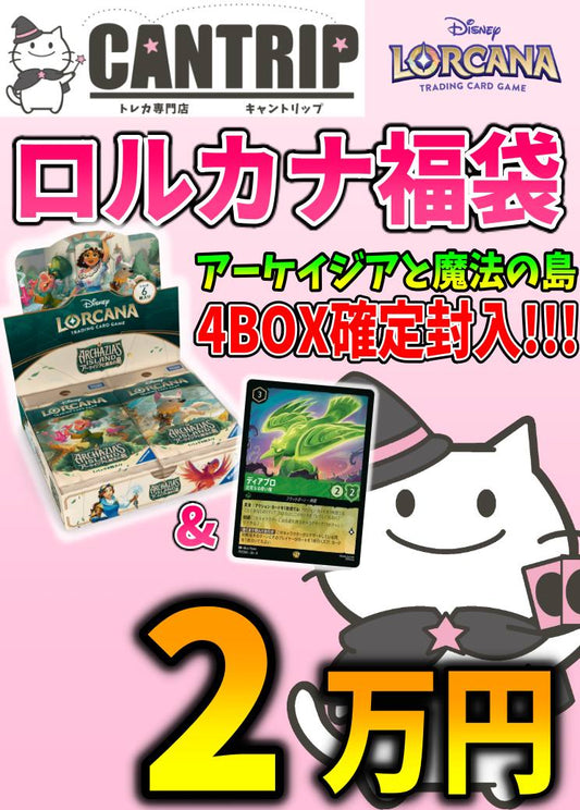 【福袋】『アーケイジアと魔法の島』4BOX&《ディアブロ》確定封入ロルカナ2万円福袋 【ロルカナ】