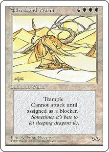 [024]【EN】老いたるランド・ワーム/Elder Land Wurm【4ED】[R][白]