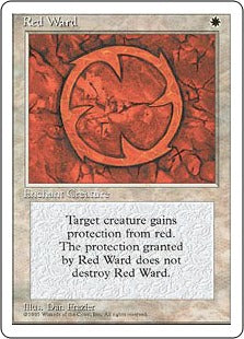 [044]【EN】赤の護法印/Red Ward【4ED】[U][白]