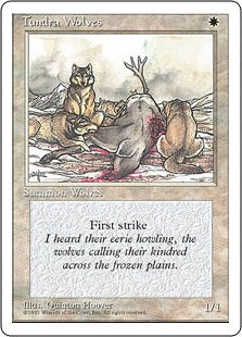 [053]【EN】ツンドラ狼/Tundra Wolves【4ED】[C][白]