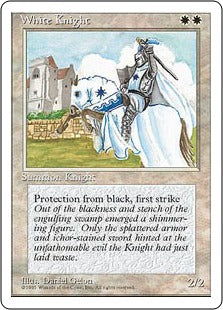 [056]【JP】白騎士/White Knight【4ED】[U][白]