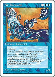 [059]【JP】大気の精霊/Air Elemental【4ED】[U][青]