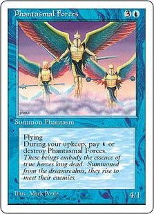 [088]【EN】幻影の軍団/Phantasmal Forces【4ED】[U][青]