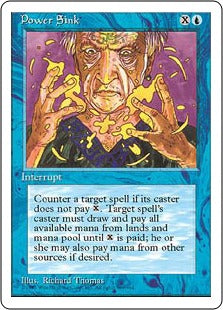 [093]【EN】魔力消沈/Power Sink【4ED】[C][青]