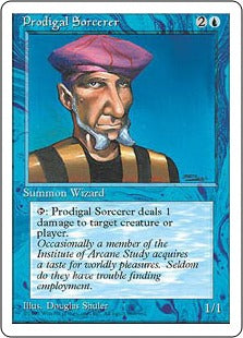 [094]【EN】放蕩魔術師/Prodigal Sorcerer【4ED】[C][青]