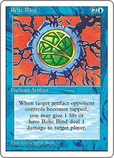 [097]【JP】束縛された秘宝/Relic Bind【4ED】[R][青]