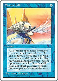 [101]【EN】セイレーンの呼び声/Siren's Call【4ED】[U][青]