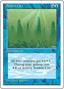 [106]【JP】沈める都/Sunken City【4ED】[C][青]