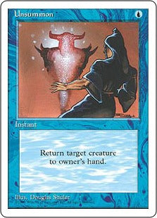[111]【EN】送還/Unsummon【4ED】[C][青]