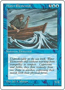 [115]【EN】水の精霊/Water Elemental【4ED】[U][青]