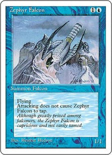 [116]【EN】西風の隼/Zephyr Falcon【4ED】[C][青]
