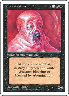 [117]【EN】忌まわしき者/Abomination【4ED】[U][黒]