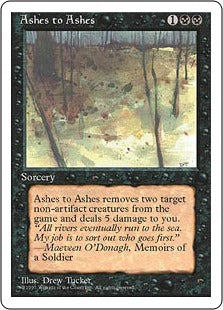 [119]【EN】灰は灰に/Ashes to Ashes【4ED】[U][黒]