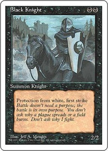 [121]【EN】黒騎士/Black Knight【4ED】[U][黒]