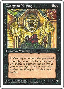 [128]【JP】隻眼のミイラ/Cyclopean Mummy【4ED】[C][黒]