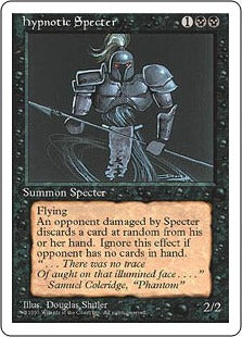 [142]【EN】惑乱の死霊/Hypnotic Specter【4ED】[U][黒]
