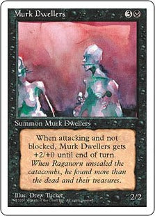 [148]【JP】闇に住まいし者/Murk Dwellers【4ED】[C][黒]