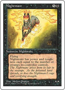 [150]【JP】夢魔/Nightmare【4ED】[R][黒]
