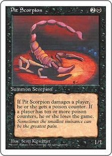 [153]【JP】地獄の蠍/Pit Scorpion【4ED】[C][黒]