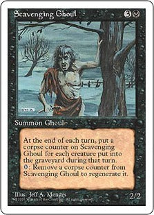 [159]【EN】食屍鬼/Scavenging Ghoul【4ED】[U][黒]