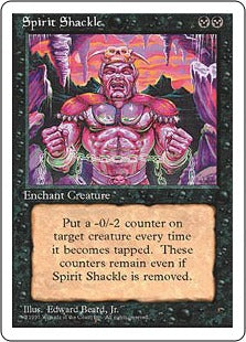 [163]【EN】魂の枷/Spirit Shackle【4ED】[U][黒]