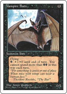 [167]【JP】吸血コウモリ/Vampire Bats【4ED】[C][黒]