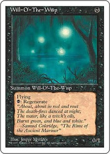 [171]【EN】鬼火/Will-o'-the-Wisp【4ED】[R][黒]