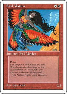 [177]【JP】鳥の乙女/Bird Maiden【4ED】[C][赤]