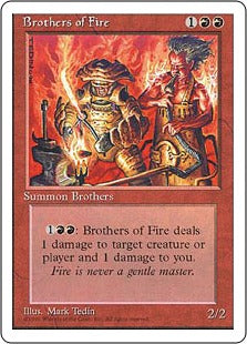 [179]【EN】火の兄弟/Brothers of Fire【4ED】[C][赤]
