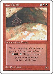 [181]【JP】穴居人/Cave People【4ED】[U][赤]