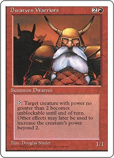 [187]【JP】ドワーフ戦士団/Dwarven Warriors【4ED】[C][赤]