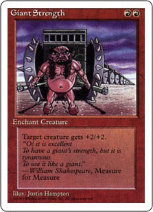 [196]【EN】巨人の力/Giant Strength【4ED】[C][赤]