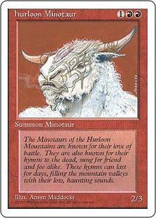 [202]【JP】ハールーン・ミノタウルス/Hurloon Minotaur【4ED】[C][赤]