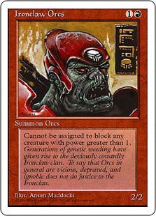 [206]【EN】鉄爪のオーク/Ironclaw Orcs【4ED】[C][赤]