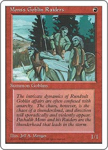 [213]【EN】モンスのゴブリン略奪隊/Mons's Goblin Raiders【4ED】[C][赤]
