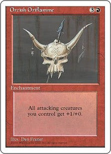 [215]【JP】オークの軍旗/Orcish Oriflamme【4ED】[U][赤]