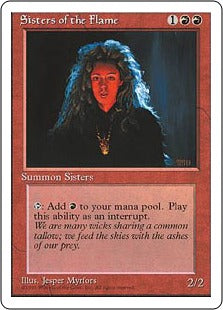 [221]【EN】炎の修道女/Sisters of the Flame【4ED】[C][赤]
